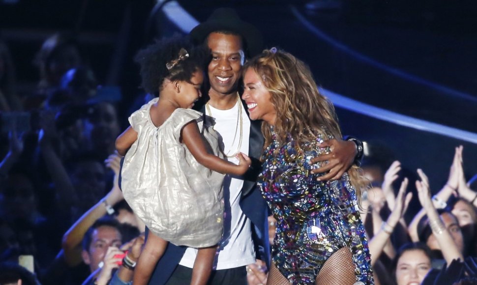 Beyonce su vyru Jay Z ir dukra Blue Ivy
