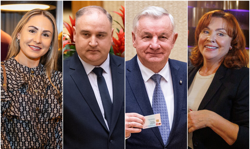 Laura Asadauskaitė-Zadneprovskienė,  Mantas Po&scaron;kus,  Rimantas Sinkevičius ir Daiva Petkevičienė