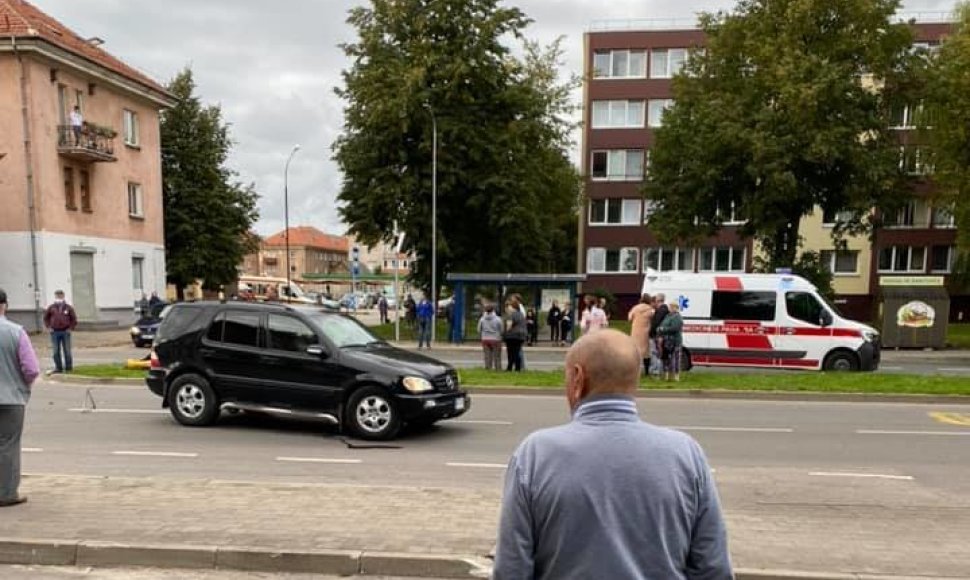 Per eismo įvykį Naikupės gatvėje nukentėjo pėsčioji