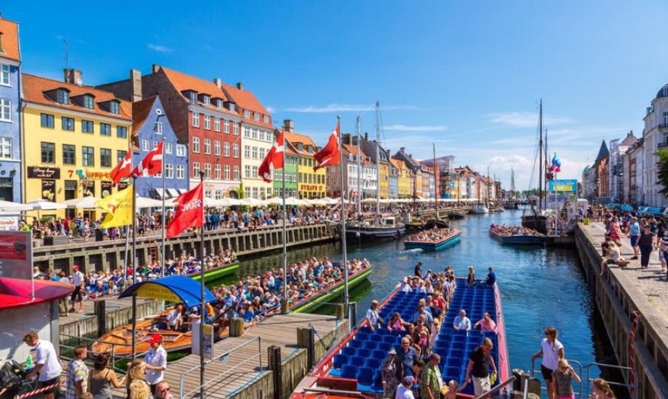Nyhavn rajonas vienas populiariausių Kopenhagoje