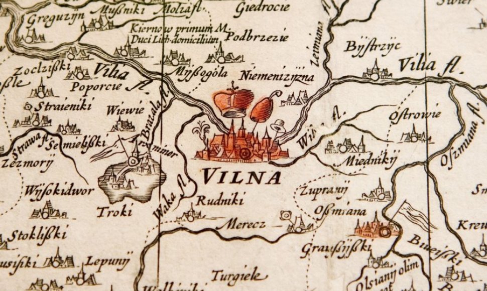 Vilniaus ir Vilniaus apylinkių žemėlapis