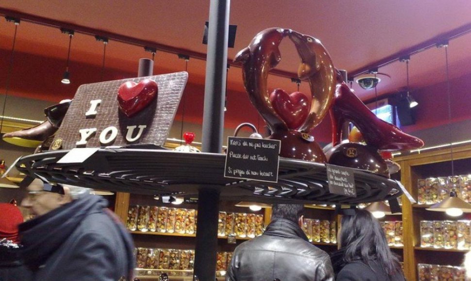 Šokolado parduotuvė Paryžiuje