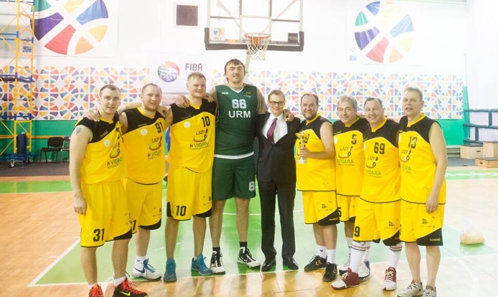 Lietuvos sporto žurnalistai su Grigorijumi Chižniaku
