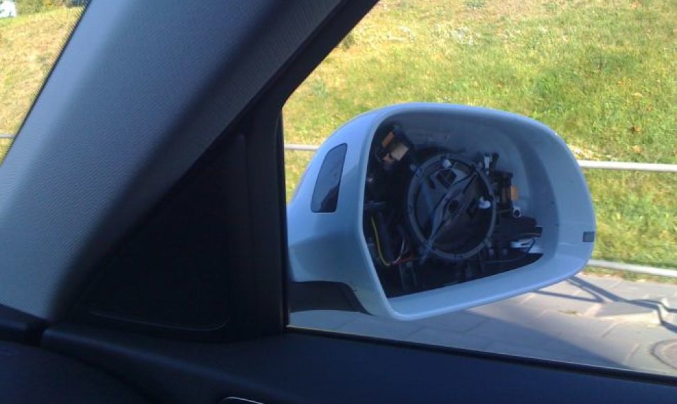 Pavogtas automobilio veidrodėlis