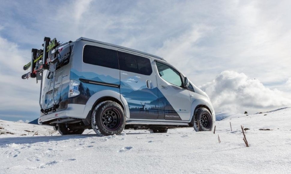 Nissan koncepcinis kemperis „e-NV200 Winter Camper“