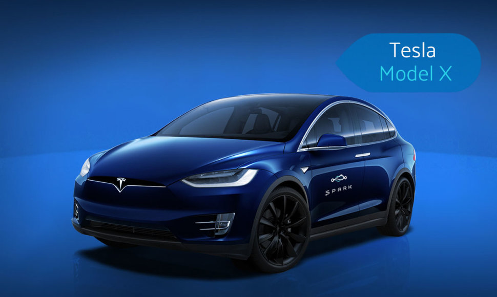 „Spark“ nuomojami „Tesla“automobiliai