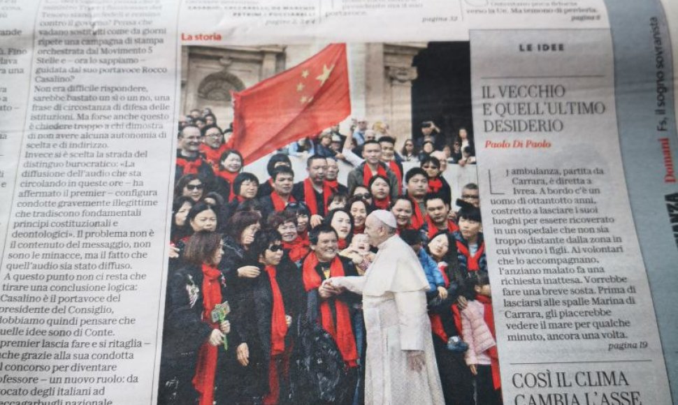 Italijos žiniasklaida aprašo popiežiaus Pranciškaus vizitą Lietuvoje