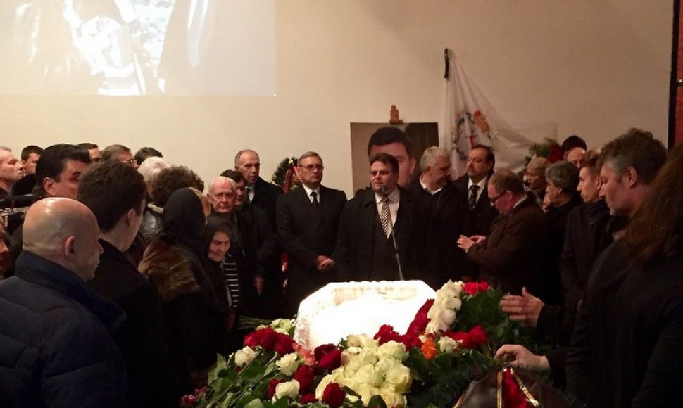 Linas Linkevičius dalyvauja Boriso Nemcovo laidotuvėse Maskvoje