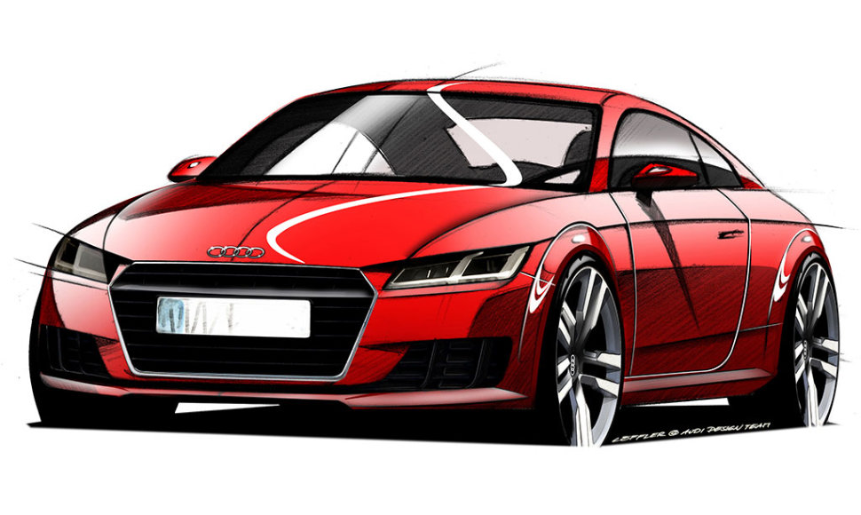 Naujojo „Audi TT“ brėžiniai