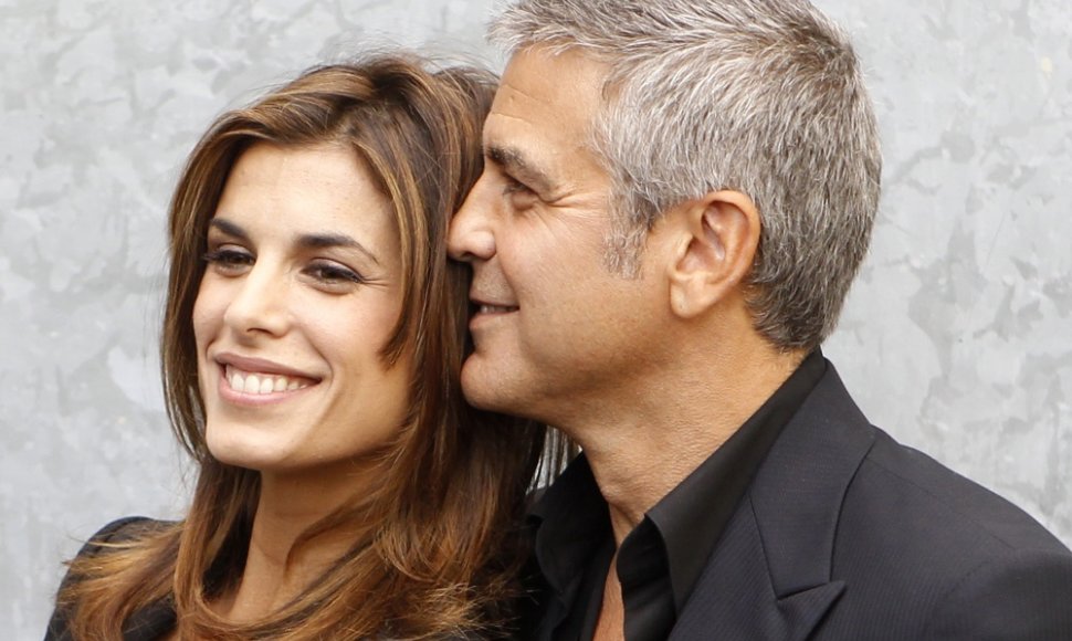 Elisabetta Canalis ir George'as Clooney 2010-aisiais
