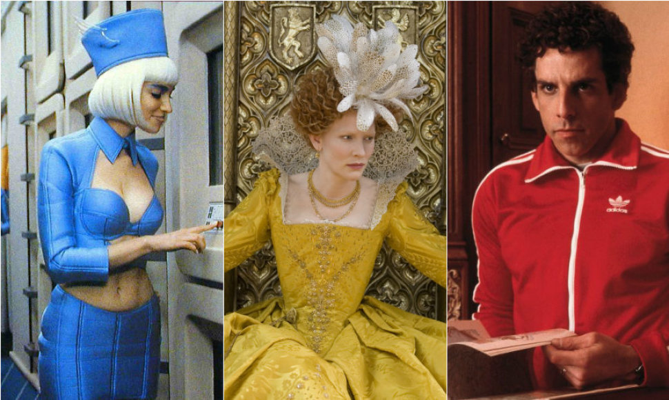 Kadrai iš filmų „Penktasis elementas“, „Elžbieta: aukso amžius“ ir „Karališkieji Tenenbaumai“
