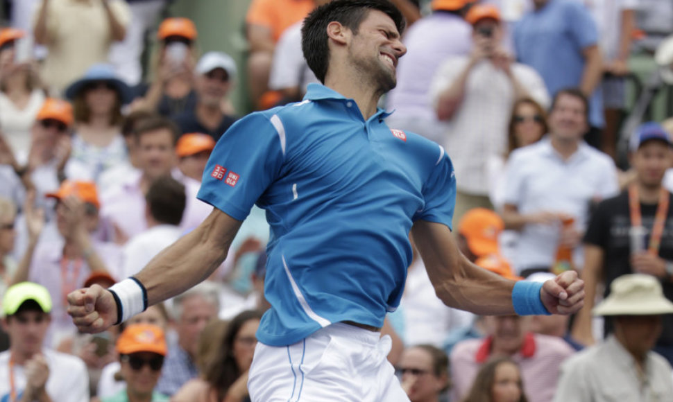 „Miami Open“ finalas: Novakas Džokovičius – Kei Nishikoris