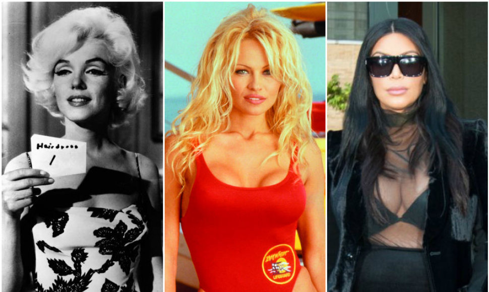 Marilyn Monroe, Pamela Anderson, Kim Kardashian