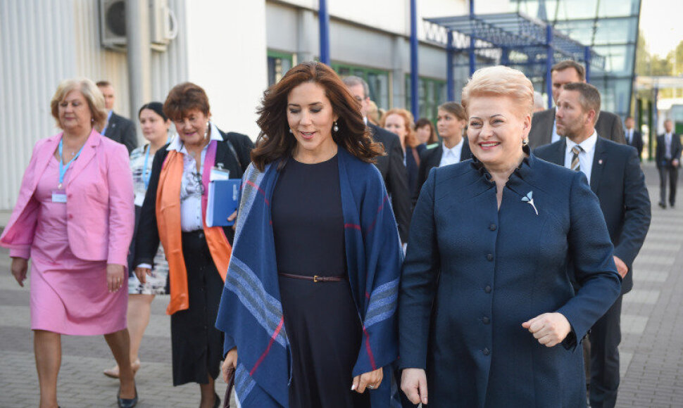 Danijos princesė Mary su prezidente Dalia Grybauskaitė