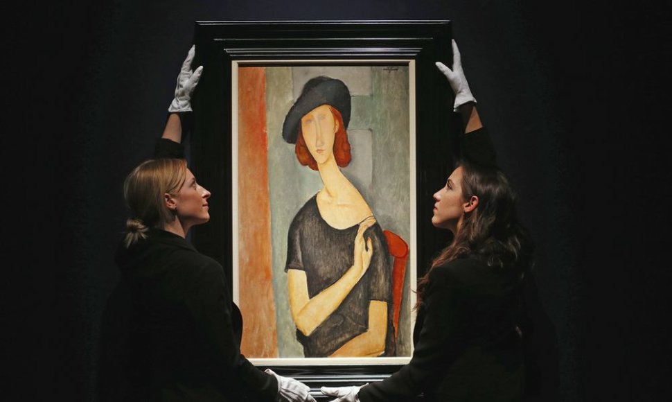 Amedeo Modigliani tapytas jo meilužės Jeanne Hebuterne portretas