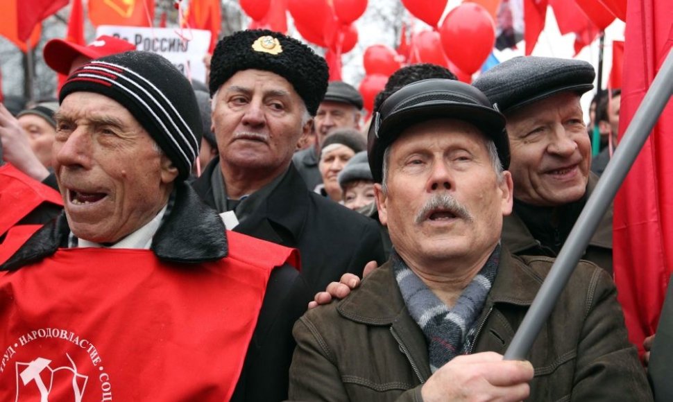 Komunistų mitingas Maskvoje