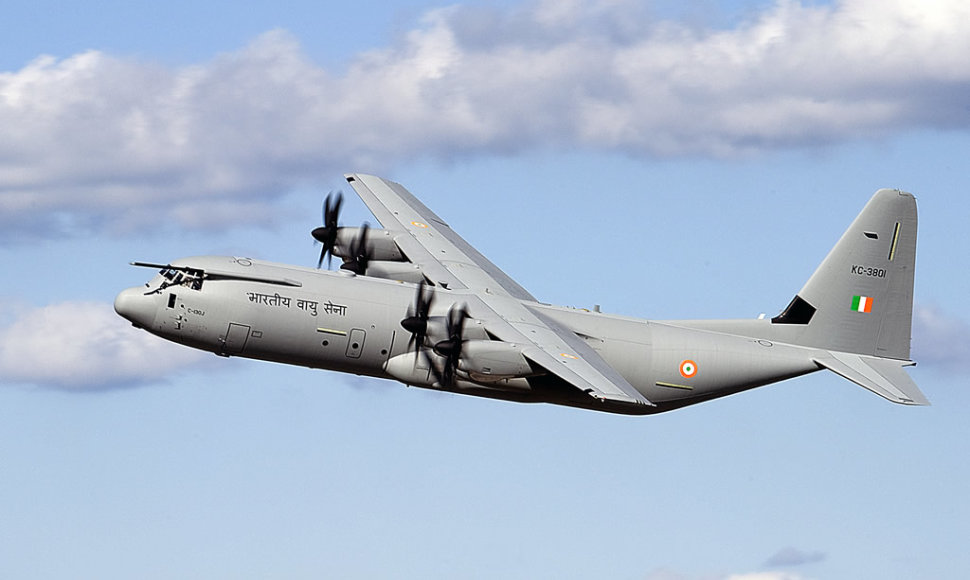 Indijos karinis transporto lėktuvas „C-130J Hercules“