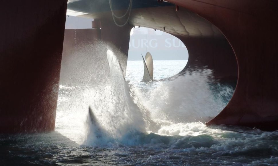 Išbandytas suskystintas gamtines dujas saugosiančio laivo sraigtas. 