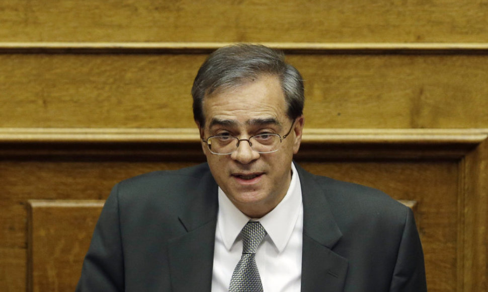 Graikijos finansų ministras Gikas Harduvelis