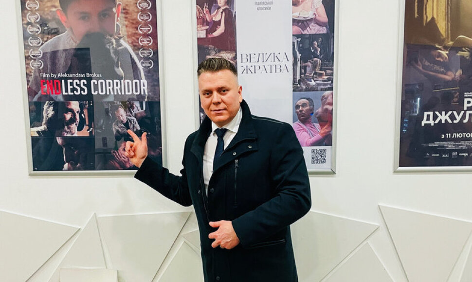 Režisierius Aleksandras Brokas buvo pakviestas į Ukrainoje vykusią premjerą / Asmeninio archyvo nuotr.