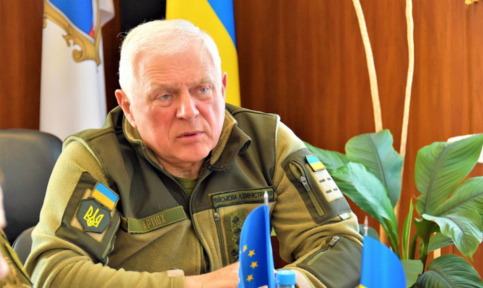 Buvęs Sumų srities karinės administracijos vados Volodymyras Artiuchas