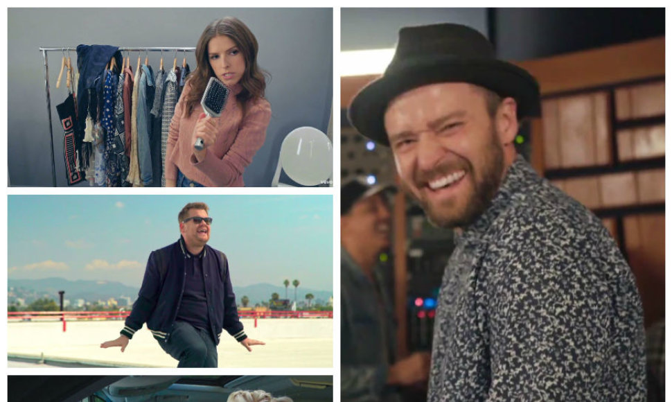 Justinui Timberlake'ui naujos dainos „Can’t Stop the Feeling“ klipą padėjo nufilmuoti kitos garsenybės – Anna Kendrick, Jamesas Cordenas ir Gwen Stefani