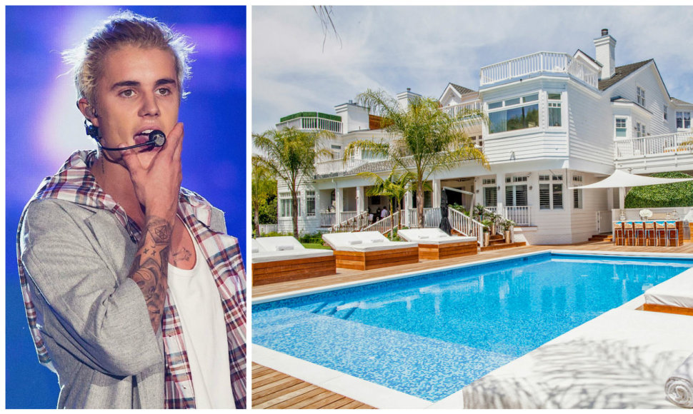 Justinas Bieberis išsinuomojo vilą Los Andžele
