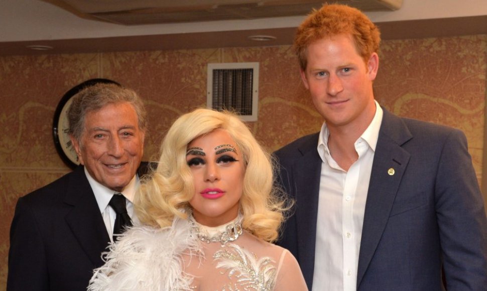 Tony Bennettas, Lady Gaga ir princas Harry