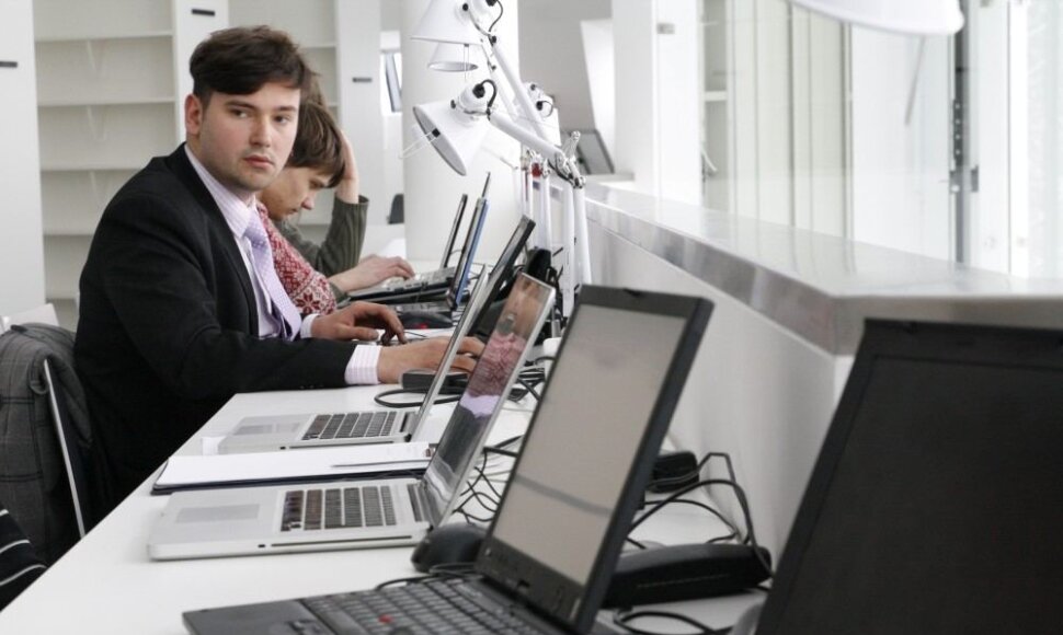 Programuotojų kūrybinių dirbtuvių „Hack4LT“ akimirka
