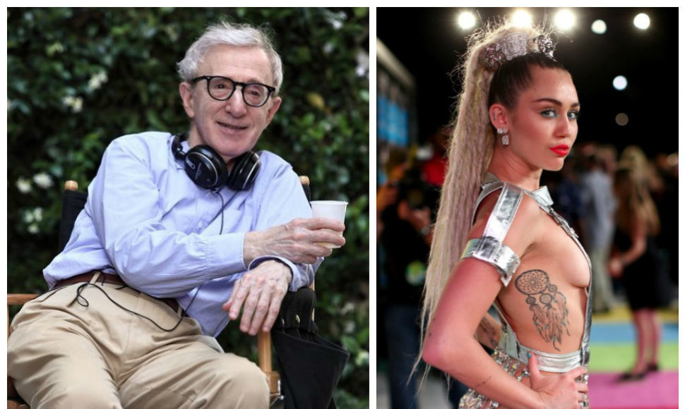 Woody Allenas ir Miley Cyrus