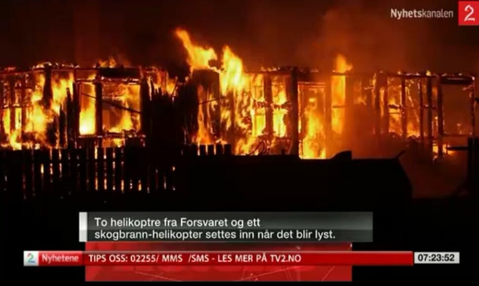 Gaisras Laerdalyje
