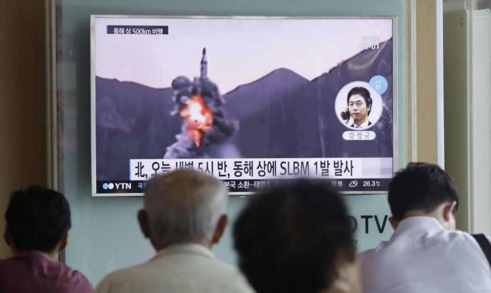 Šiaurės Korėja paleido raketą