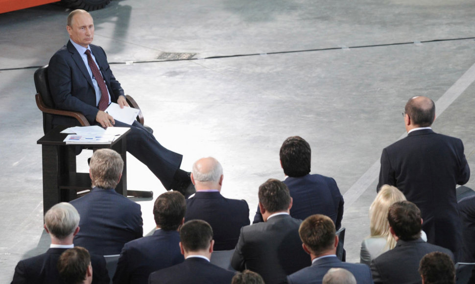 Vladimiras Putinas susitikime su Rusijos verslininkais