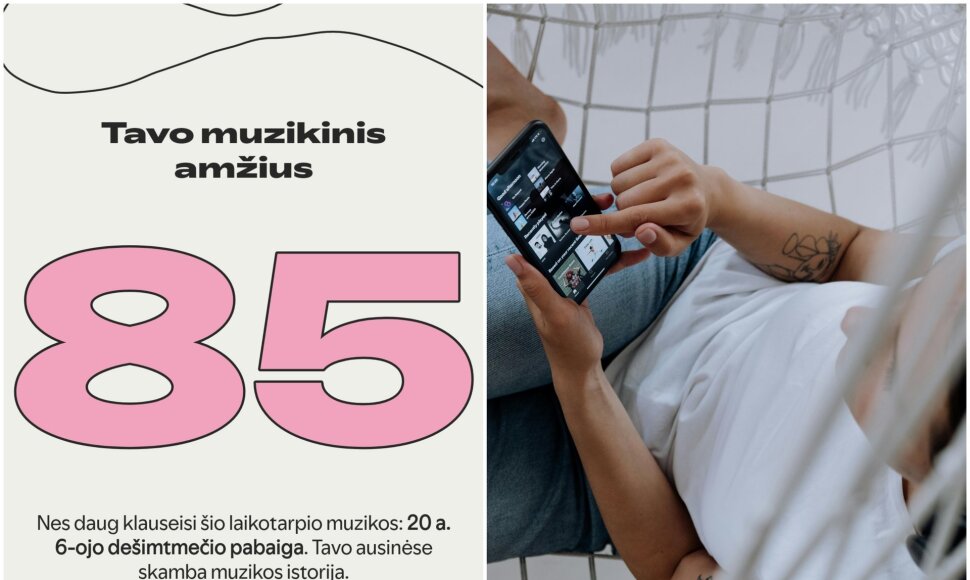 &bdquo;Spotify Wrapped&ldquo; muzikinis &bdquo;amžius&ldquo; daug ką nustebino