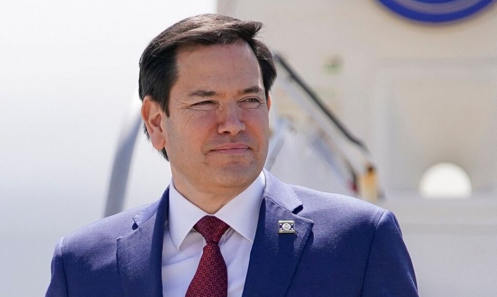 JAV valstybės sekretorius Marco Rubio / NATHAN HOWARD / AFP