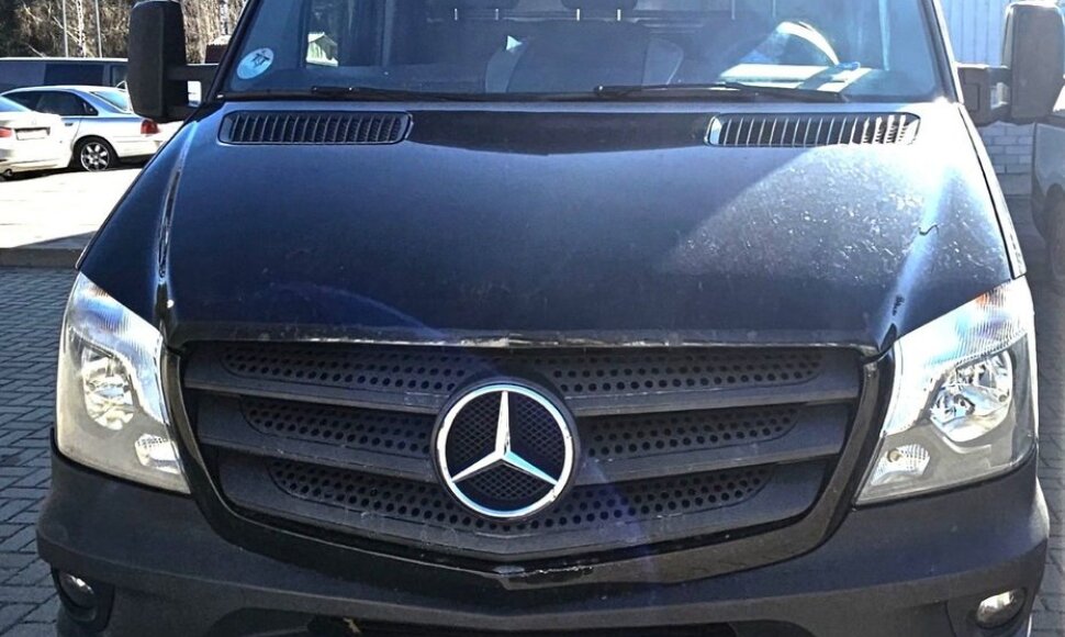 Sulaikytas automobilis automobilį &bdquo;Mercedes-Benz Sprinter&ldquo;