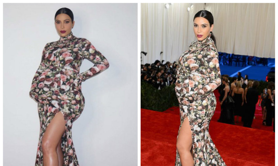 Per Heloviną Kim Kardashian apsivilko liūdnai pagarsėjusią savo suknelę