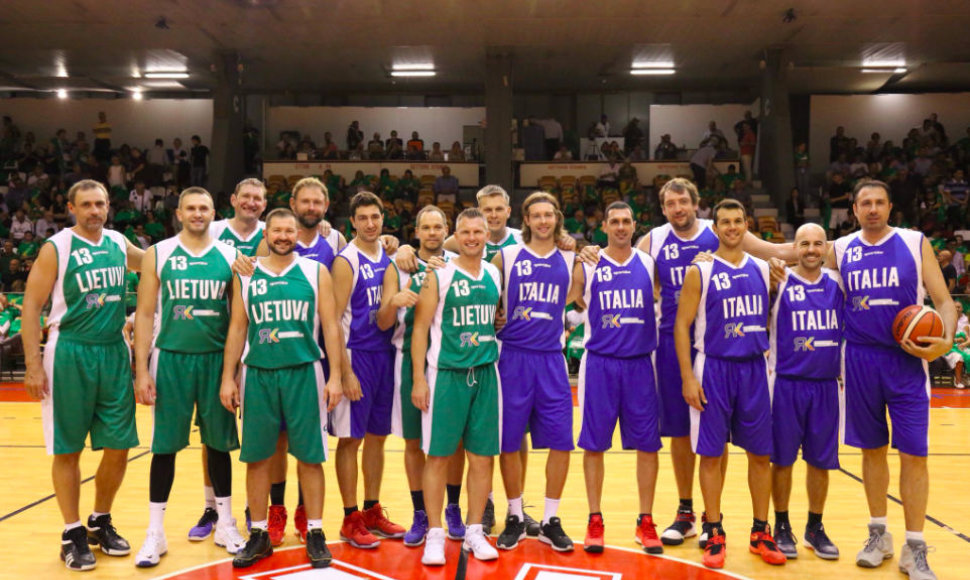 Lietuvos ir Italijos krepšinio legendos