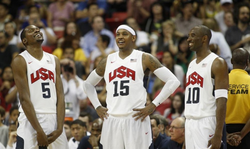 Kevinas Durantas, Carmelo Anthony ir Kobe Bryantas