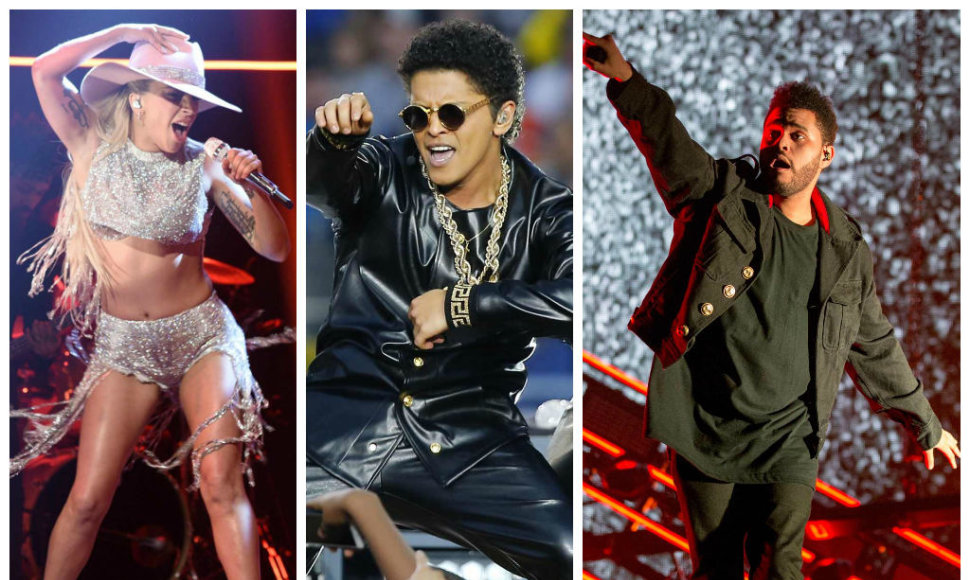 Lady Gaga, Bruno Marsas ir The Weeknd