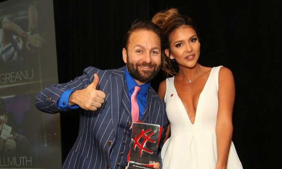 Danielis Negreanu ir Sara Chafak / PokerStars.net nuotr.