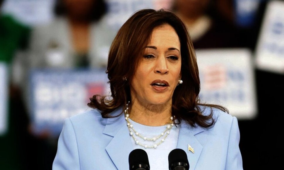 Prezidentas Bidenas ir Kamala Harris kalbėjo Filadelfijos renginyje. / William T. Wade Jr./Photography / William Wade/INSTARimages