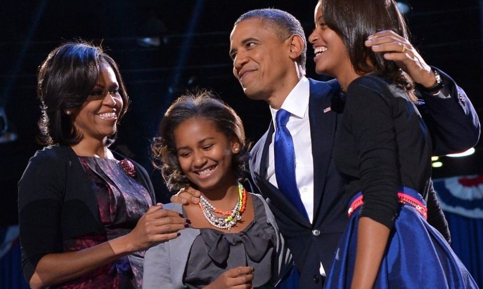 JAV prezidentas Barackas Obama su šeima