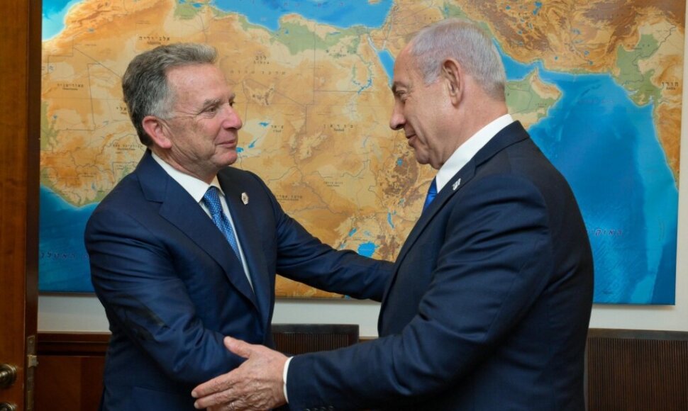 Steve'as Witkoffas ir Benjaminas Netanyahu / Maayan Toaf/Israel Gpo / ZUMAPRESS.com