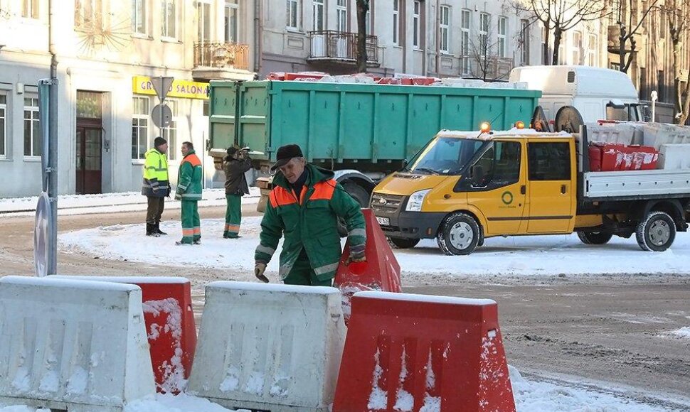 Laikina žiedinė sankryža Kaune