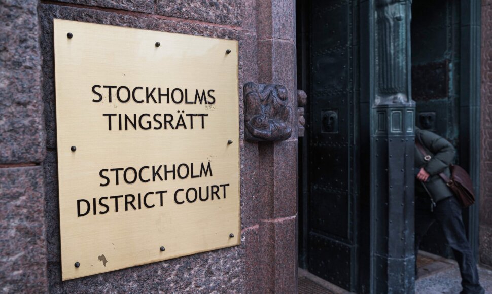 Stokholmo teismo salė / JONATHAN NACKSTRAND / AFP