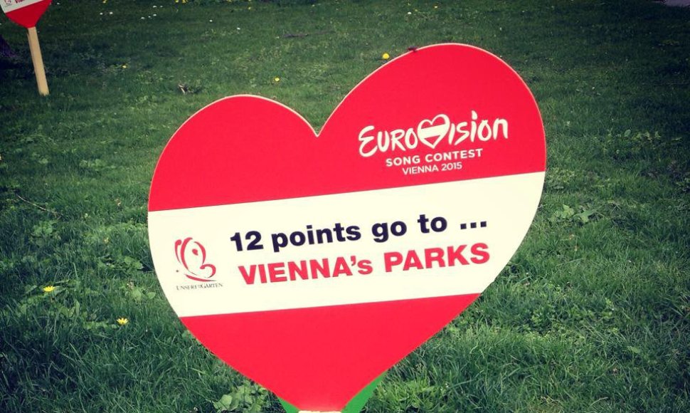 Eurovizijos dvasia jaučiama ir Vienos parkuose