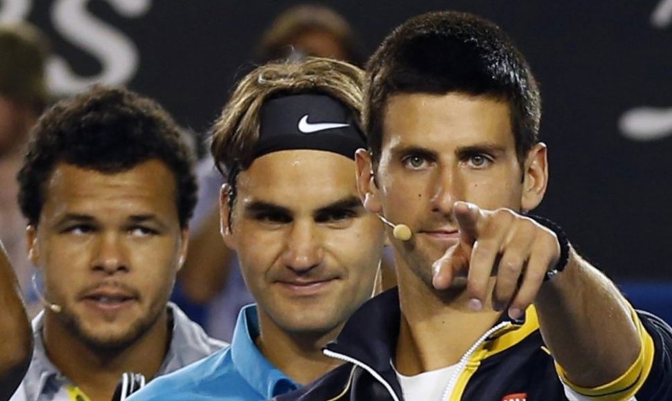 Novakas Džokovičius, Rogeris Federeris, Jo-Wilfriedas Tsonga