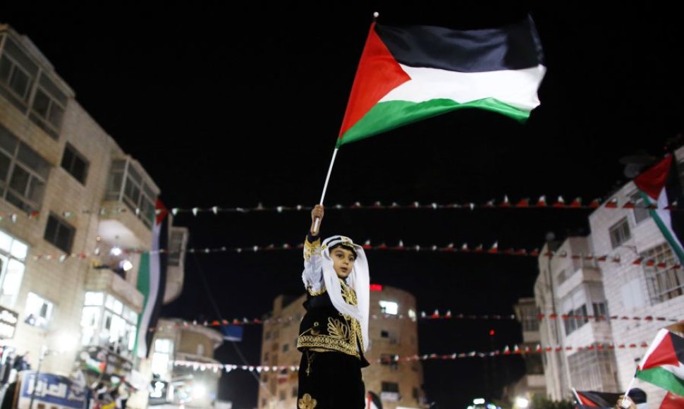 Palestina sprendimą sutiko itin džiaugsmingai.
