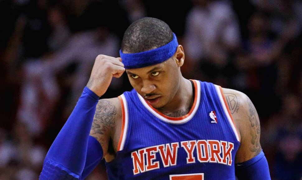 „Knicks“ lyderis Carmelo Anthony